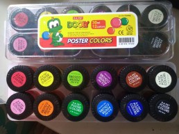 Set 12 màu nước Dooly poster 30ml cho học sinh, sinh viên
